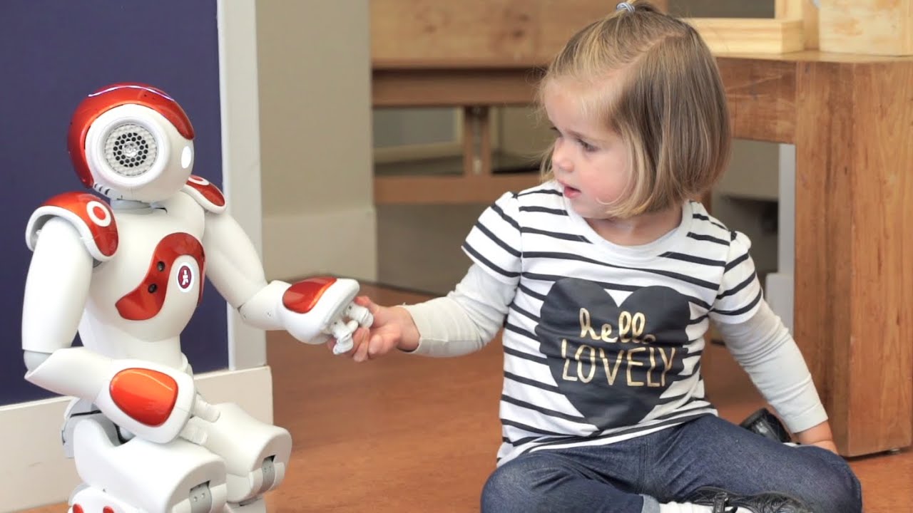 girl with robot